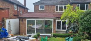Finishing works on side and rear extension – Woodside Park project